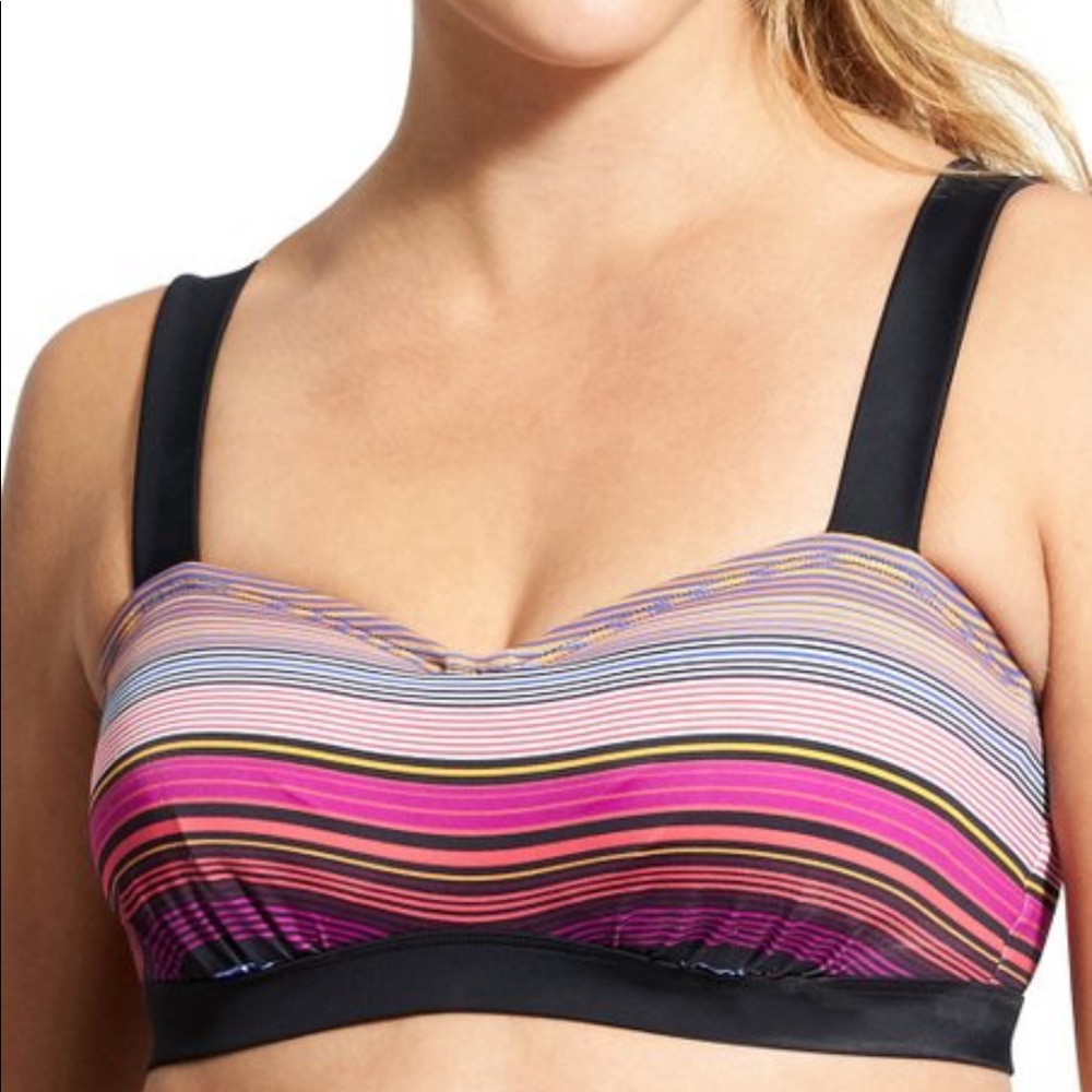 Athleta Purple Capri stripe PURA Bikini set - Picture 2 of 10